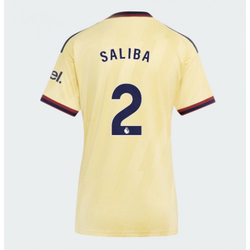 Arsenal William Saliba #2 Kolmaspaita Naiset 2026-27 Lyhythihainen